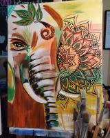 Elephant - Mandy - Acrylic